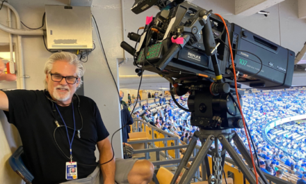 Camera Operator David Bushner goes Cartoni for OB Sports