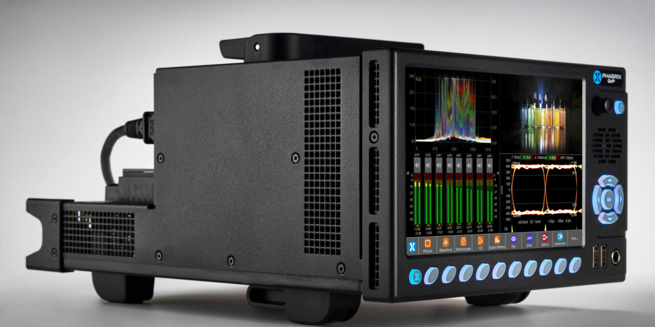 PHABRIX showcases cutting-edge QxP hybrid IP/SDI portable waveform monitor at SATIS 2023