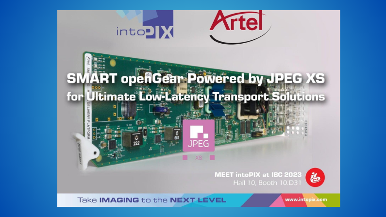 Enhanced Artel SMART openGear® Leverages intoPIX JPEG XS Technology for Ultimate Low-Latency Transport Solutions